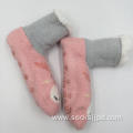 pink microfiber boots socks